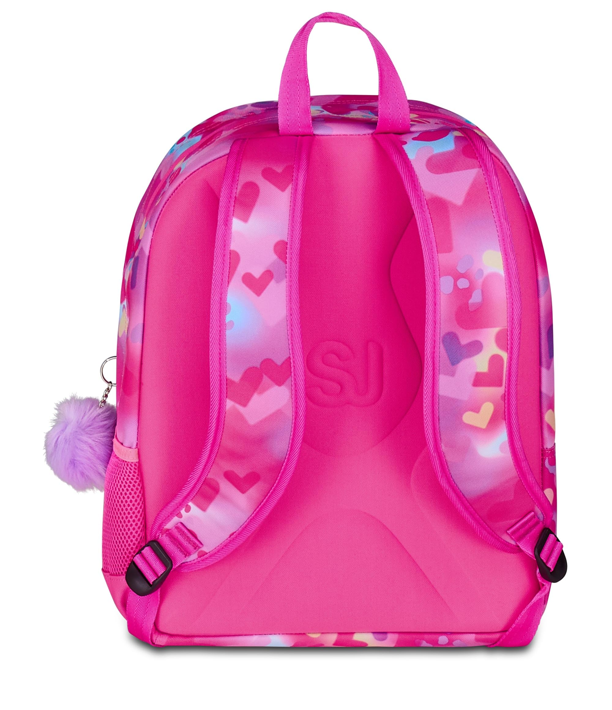 SJ GANG STYLE JAM GANG Zaino Scuola Zaino Doppio Scomparto SJ Ever, Fucsia, Zaino Doppio Scomparto e Tasca per Borraccia, 30 L, Zaino Scuola Elementare e Media, Zaino Bambina