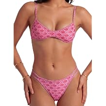 Womens Sexy High Cut Cheeky Bikini Sets 2 Pieces String Swimsuit Micro Bathing Suits
