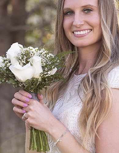 Miniatura 21 de Pulsera de bautismo a novia de regalo para niñas pequeñas en plata de ley o chapado en oro de 14 quilates con perlas cultivadas para bautizo