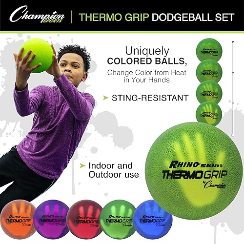 Miniatura 5 de Champion Sports Rhino Skin - Juego luminoso de dodgeball