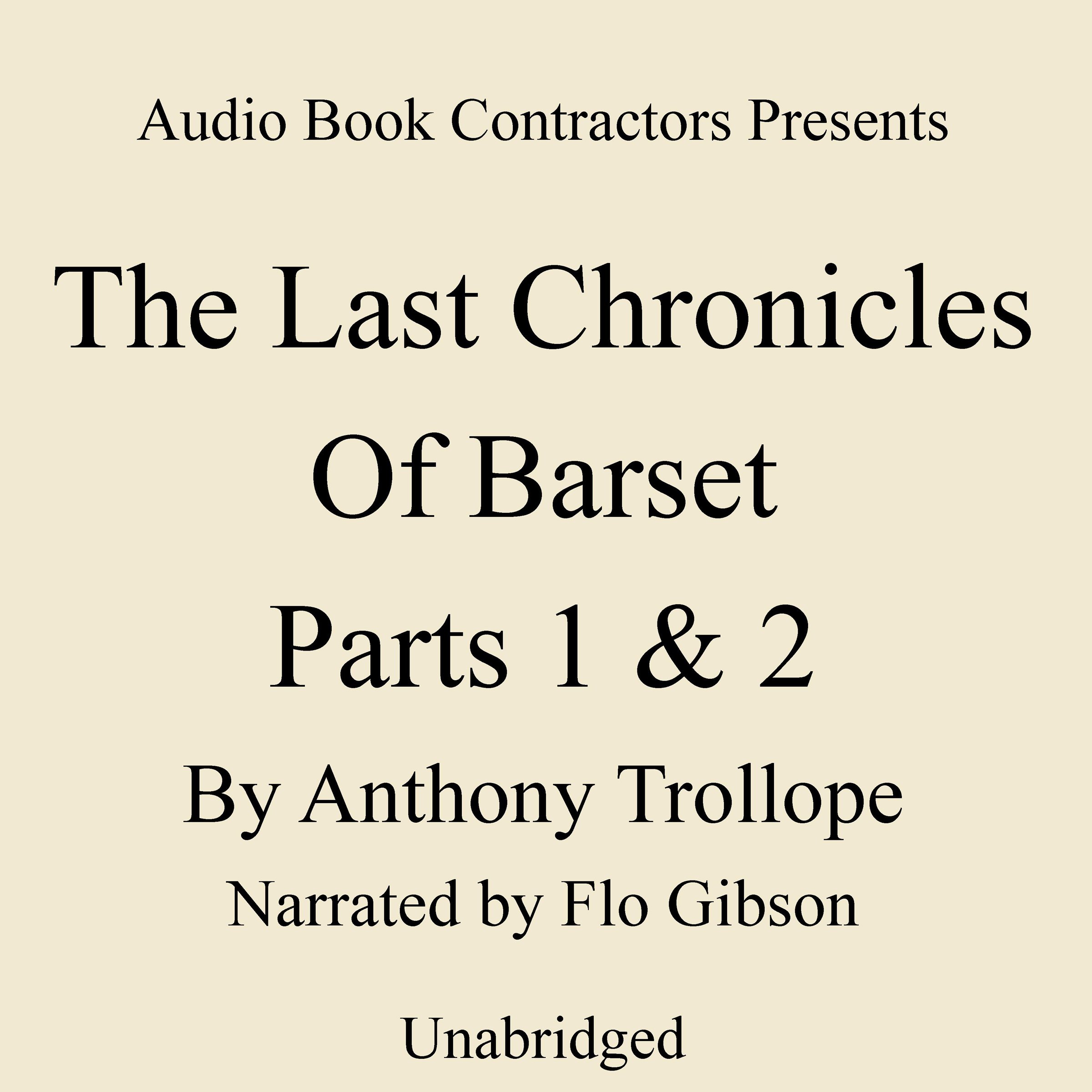 Cover art for The Last Chronicle of Barset, Parts 1 & 2