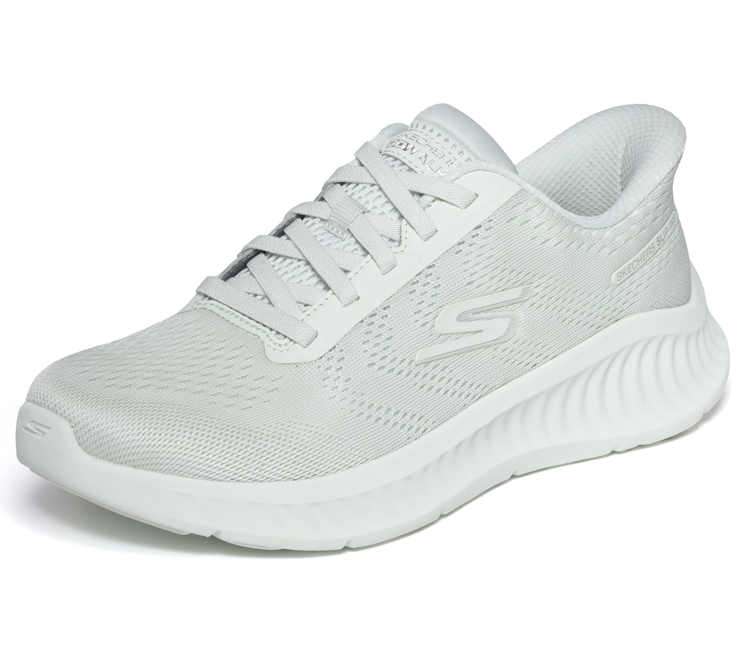Skechers Women's Go Walk Now Khloe Sneaker, Sage Textile/Trim, 6.5 UK