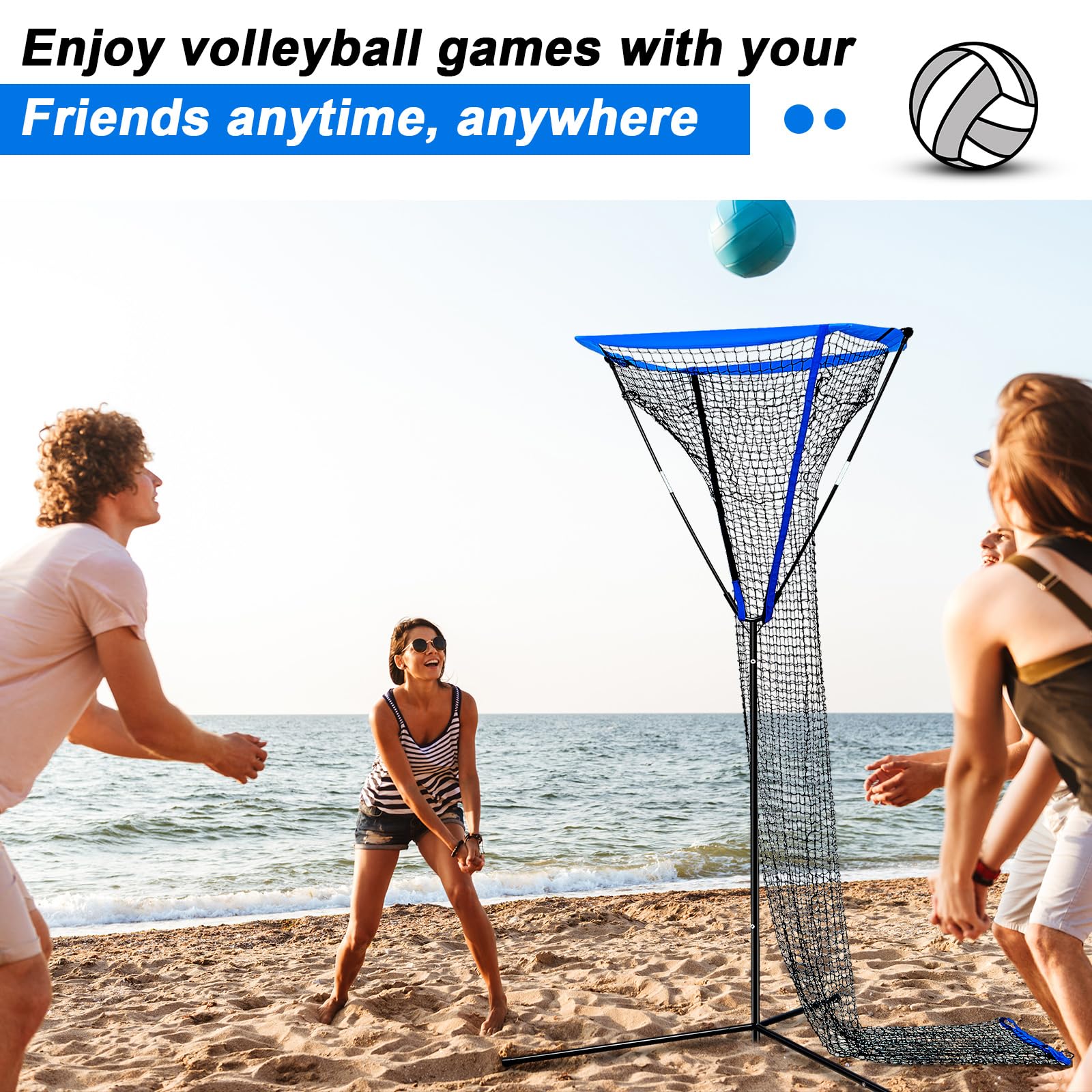 Amazon | Meooeck 3 x 3フィート バレーボールセッタートレーナー