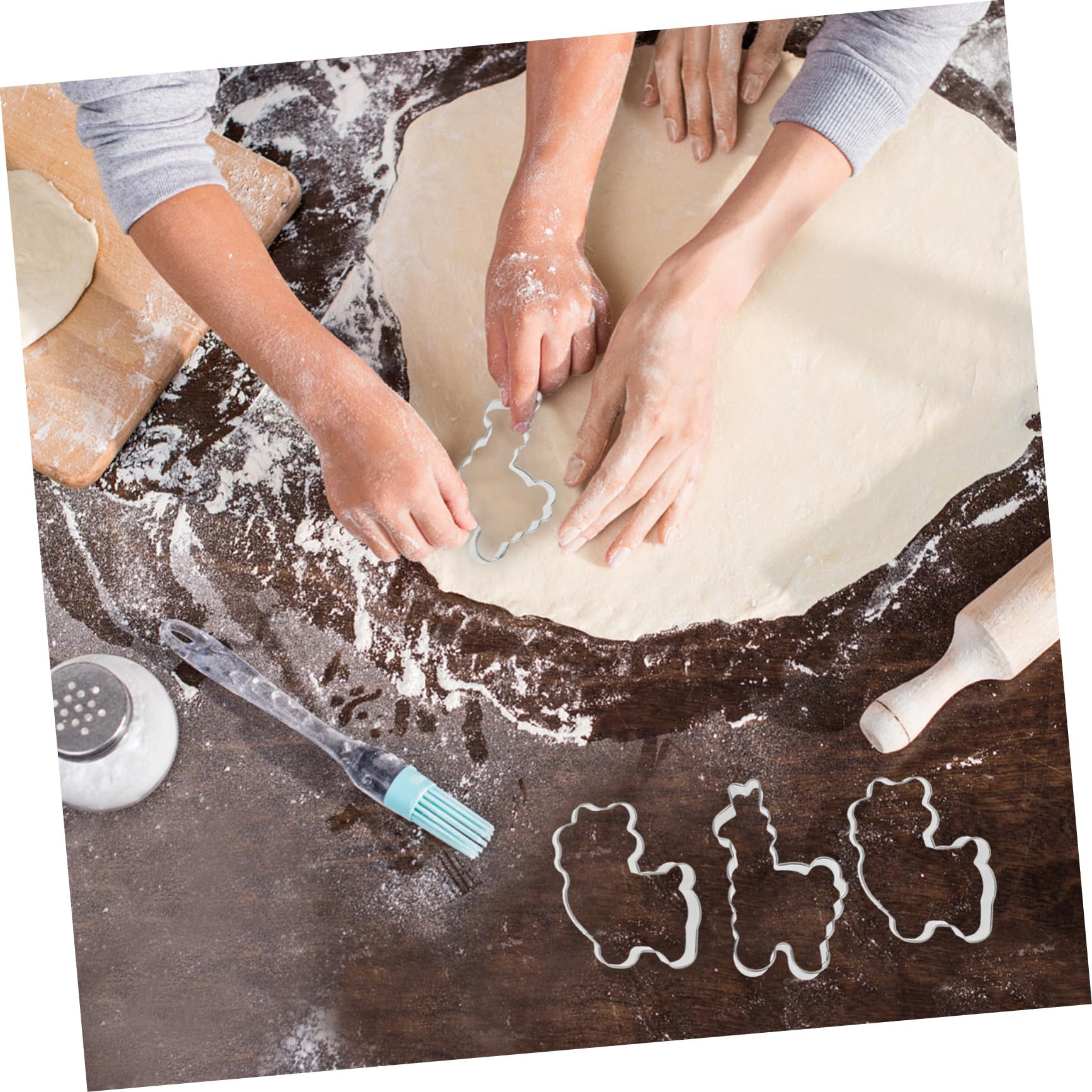 Stampo per Biscotti Alpaca 4 Pezzi in Acciaio Inossidabile