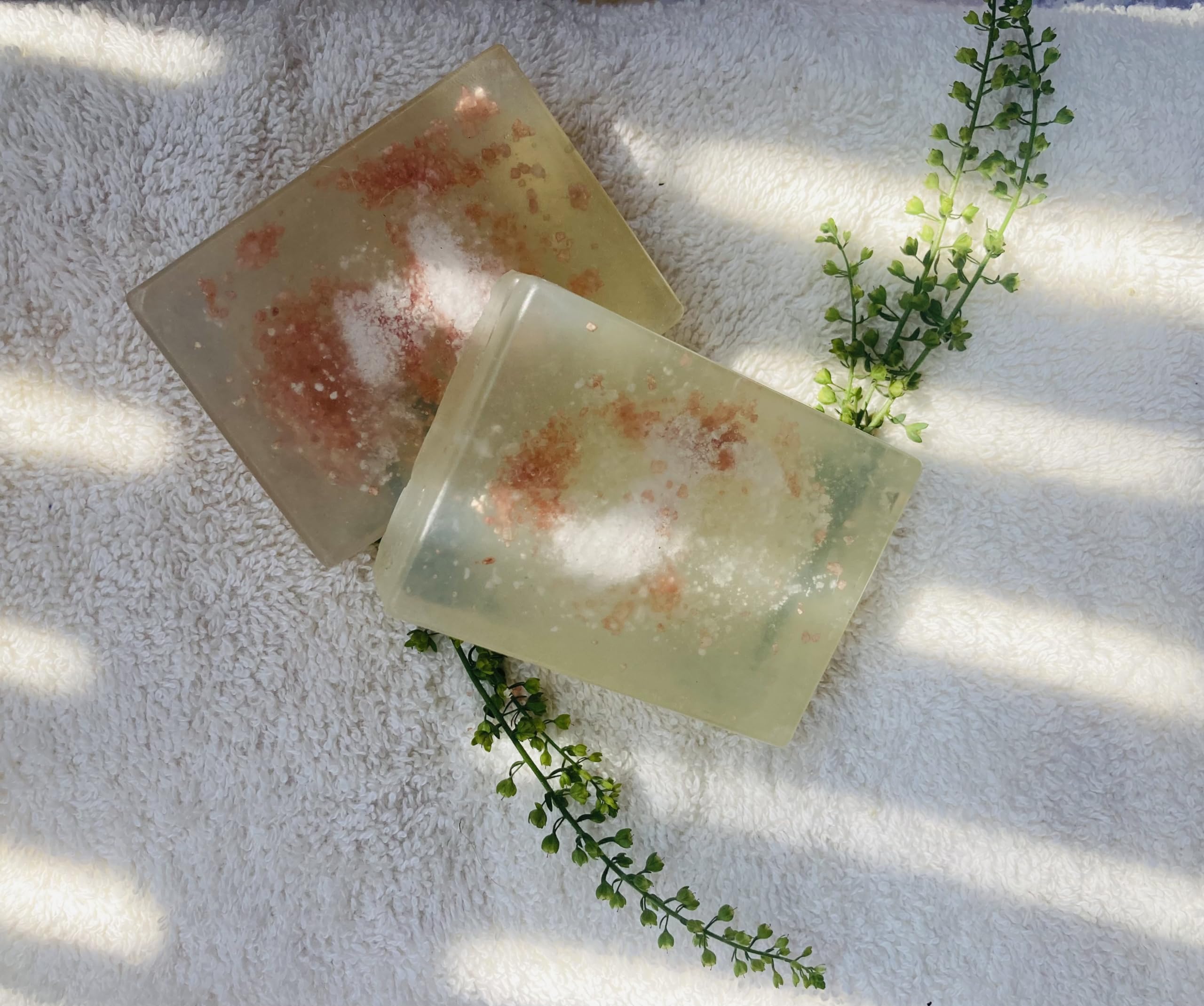 Epsom salt soaps (Set of two transparent soaps)-image-42