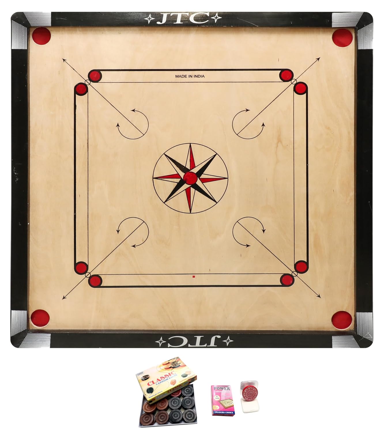 Buy JTC 32 Inch Carrom Board Superior Matte Finish Practice Carrom