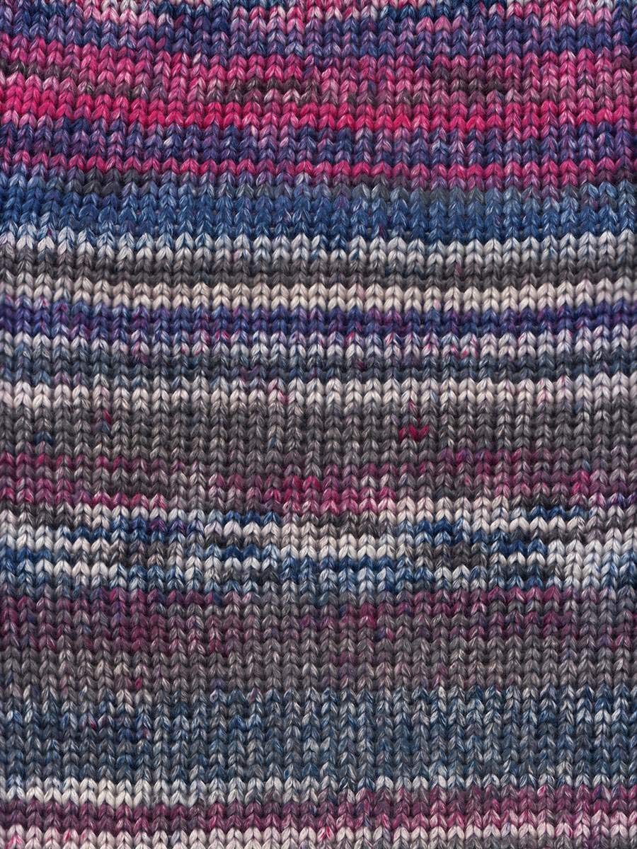 Cumulus Dappled by Juniper Moon Farm Caribbean Lily #115 Red Blue Grey Multi