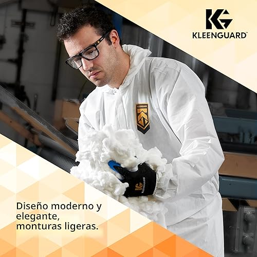 Miniatura 5 de KLEENGUARD Gafas de seguridad V30 Maverick (56567), lentes transparentes con revestimiento antivaho KleenVision, marco negro, estuche de transporte,
