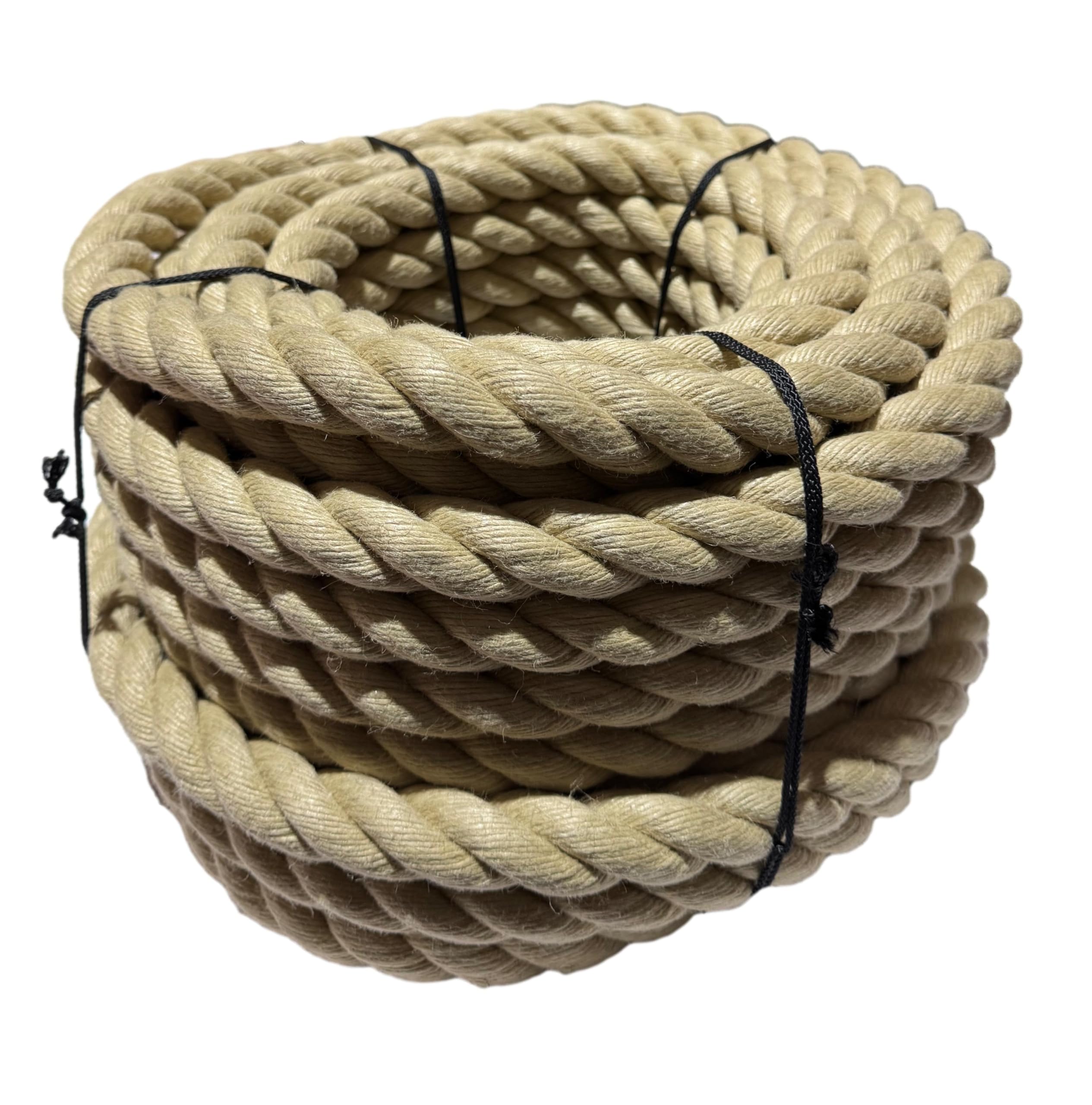 Everlasto Natural Synthetic Polyhemp/Hempex Decking Rope - 32Mm X 20M