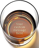 Personalized 10.5oz Whiskey Glass for Men - Custom Engraved Bourbon Old Fashioned Glasses | Gifts for Dad, Husband, Anniversary, Birthday, Groomsmen