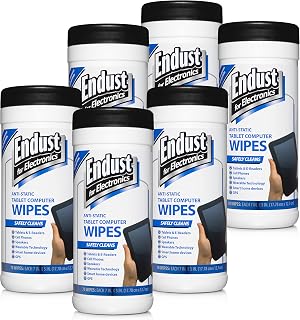 Endust For Electronics 6 Pack Screen Cleaner Wipes, Electronics Surface Cleaning Wipes, For Tablet, E-Reader, Monitors, Laptop, Phone, TV, GPS, Pre-Moistened, Alcohol & Ammonia Free, 70 Count (12596)…