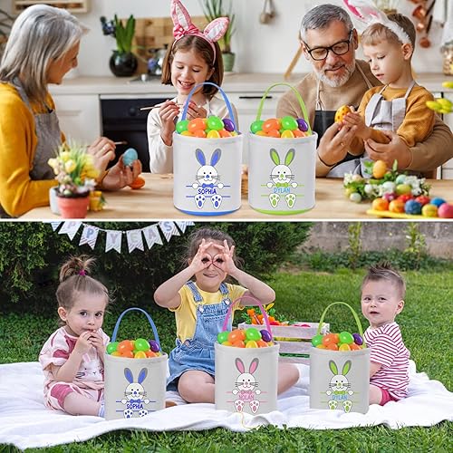 Miniatura 7 de VAPCUFF - Cestas de Pascua personalizadas para niñas y niños, cesta de Pascua vacía color morado, cestas de Pascua, cestas de Pascua, regalos para