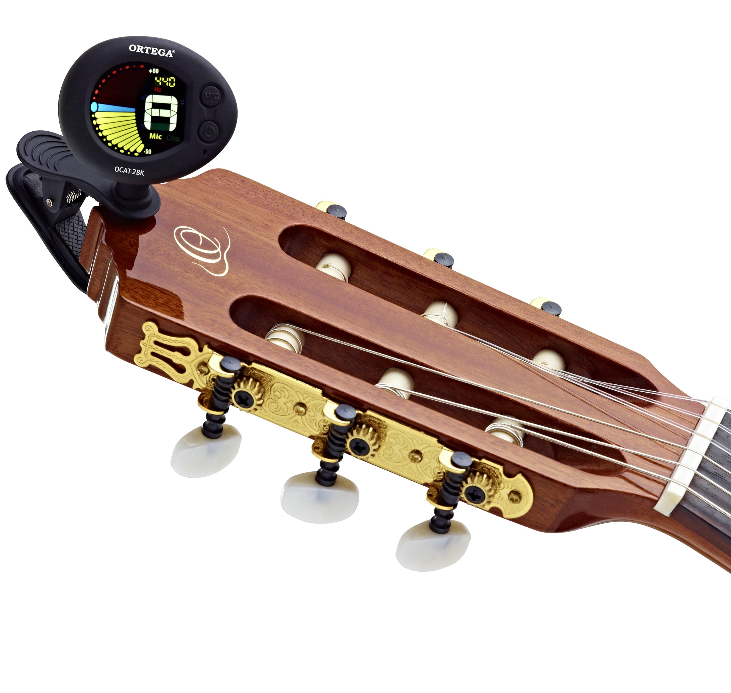 Ortega Guitars OCAT-2BK tuner chromatyczny z metronomem