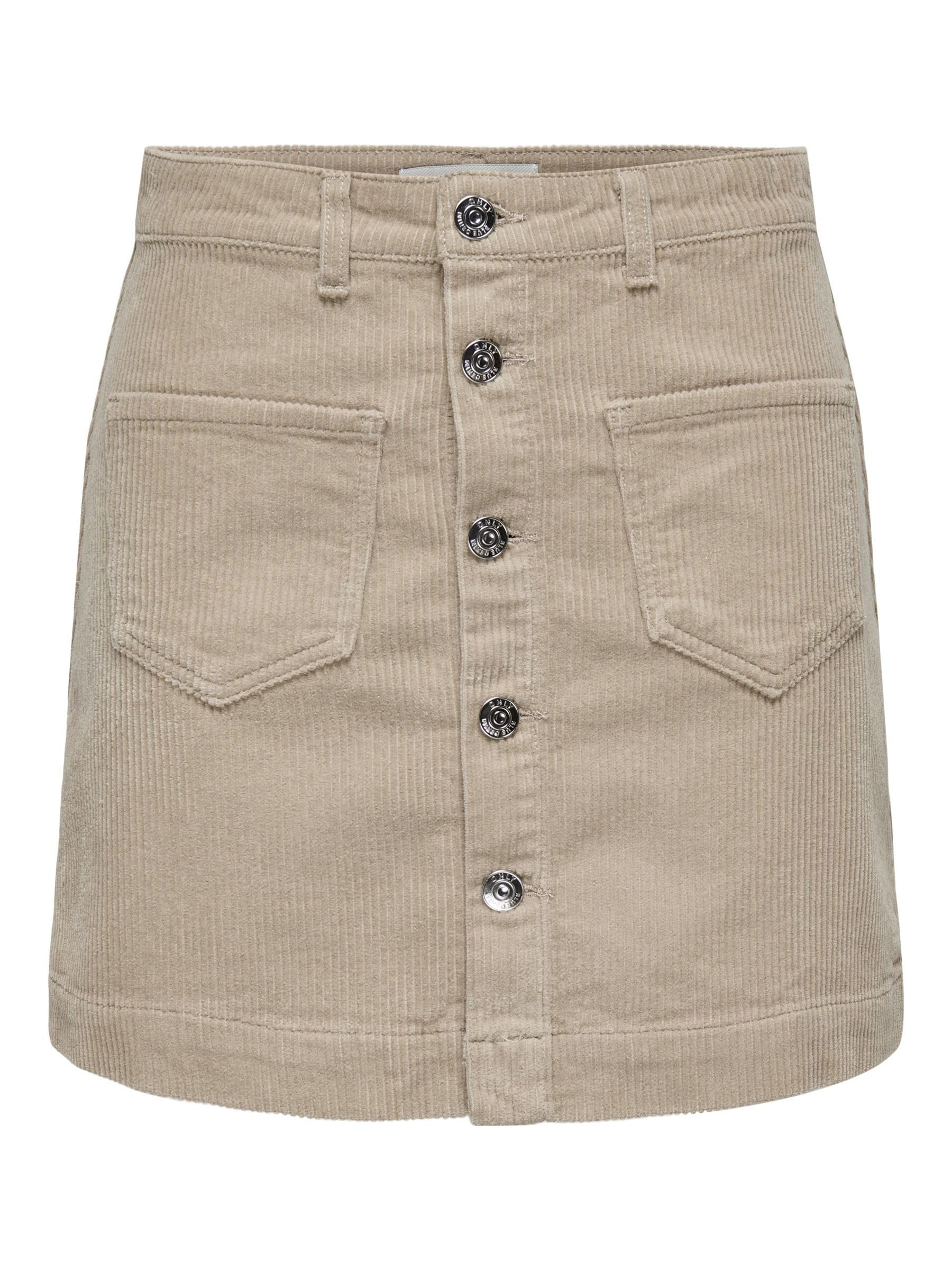 ONLY Onlamazing HW Cord Skirt PNT Noos, Goat, XS
