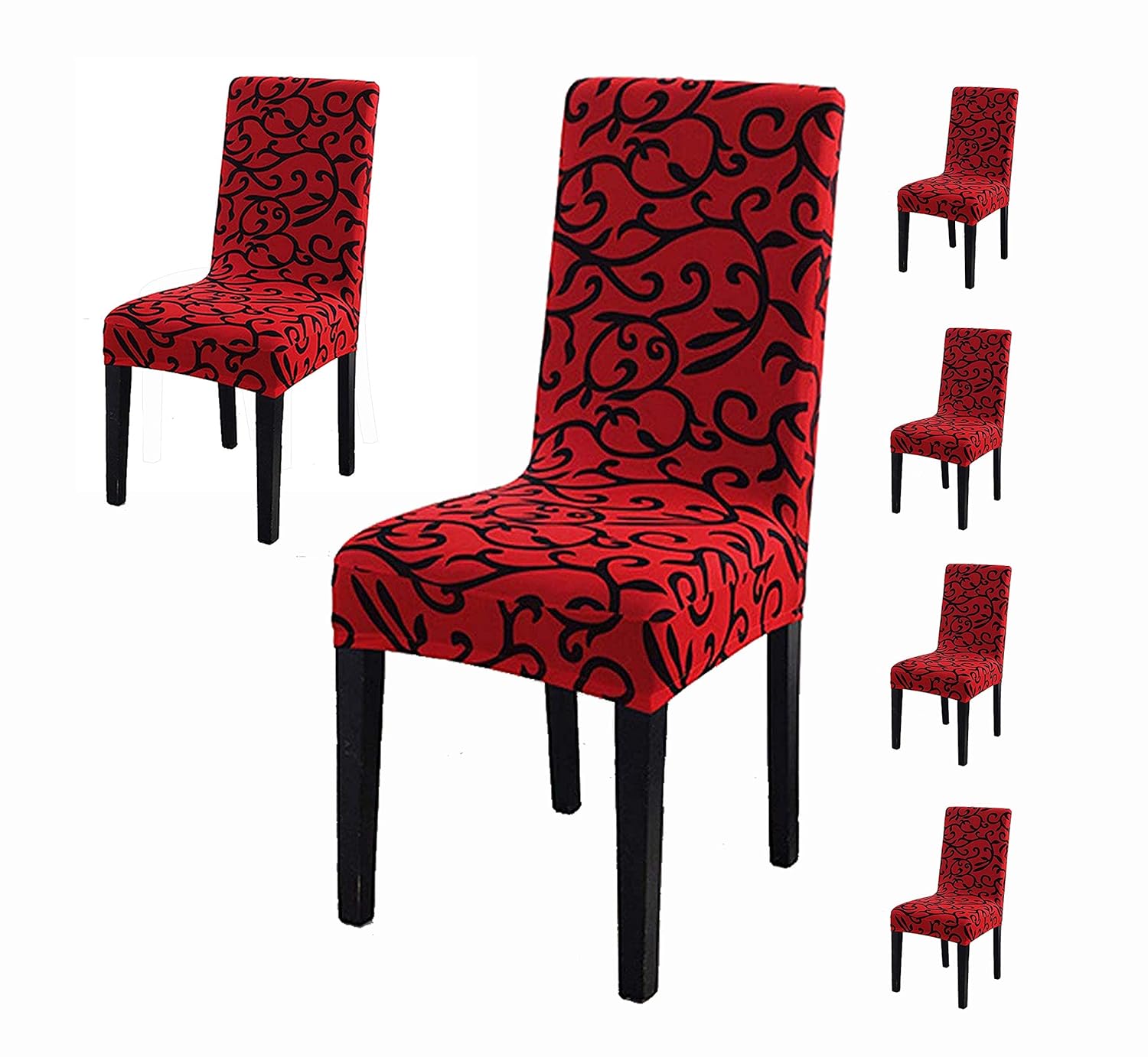 House of Quirk Elastic Chair Cover Stretch Removable Washable Short