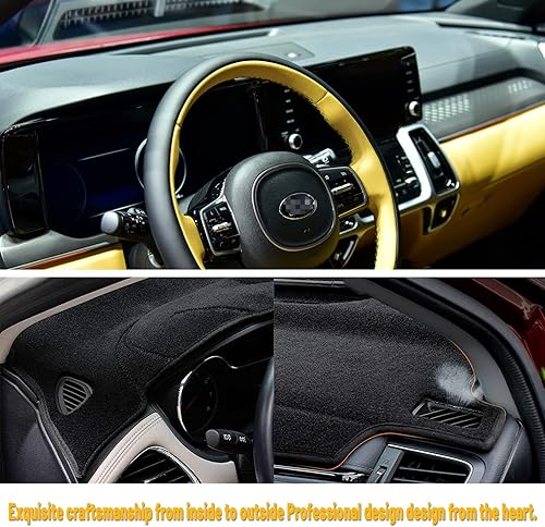 Miniatura 10 de Tapete antideslizante para tablero de instrumentos compatible con Kia Sorento 2004-2009 Protector solar (2004-2009)