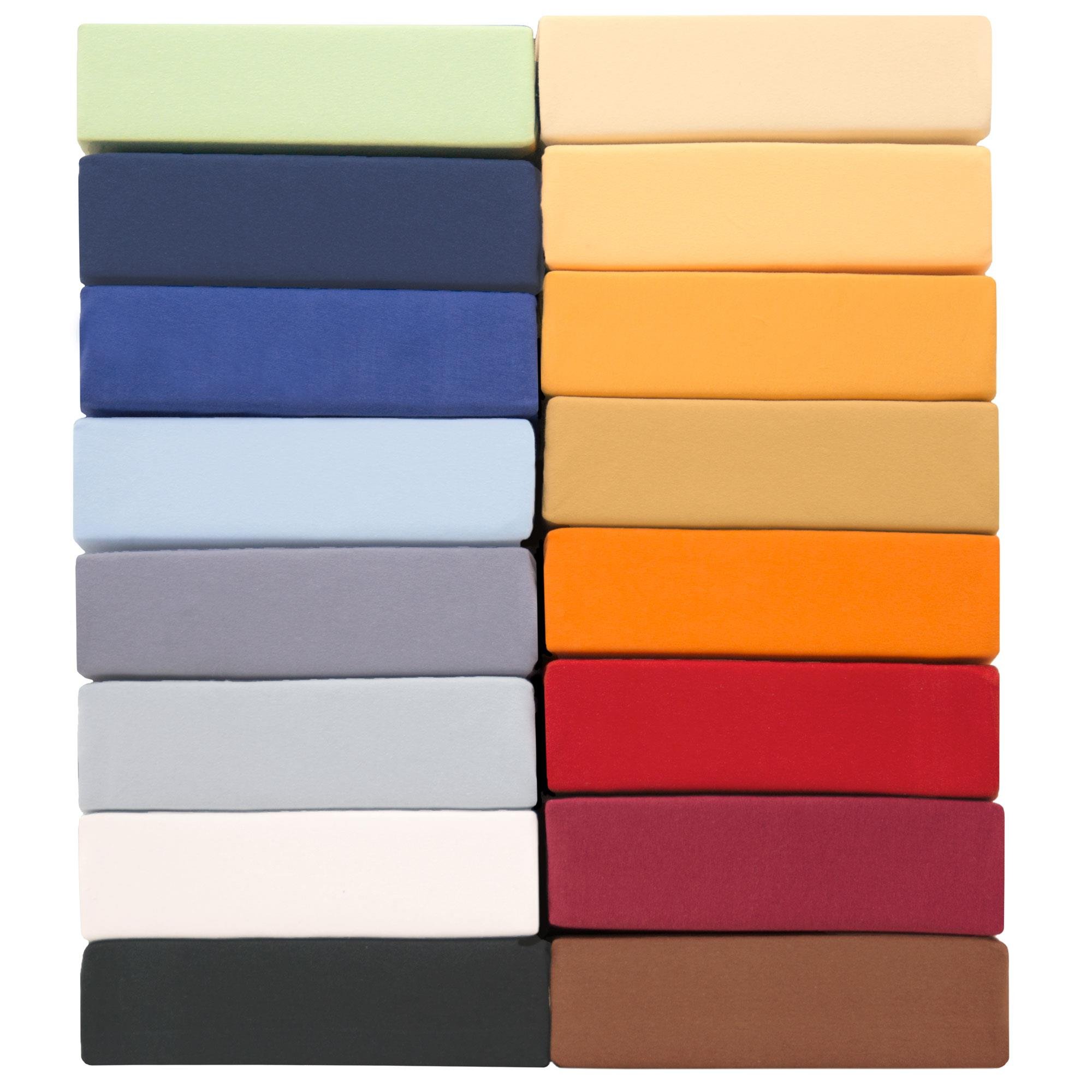 aqua-textil Premium Spannbettlaken 180x200-200x220 cm dunkel grau Baumwolle Bettlaken Betttuch Elastan Spannbetttuch