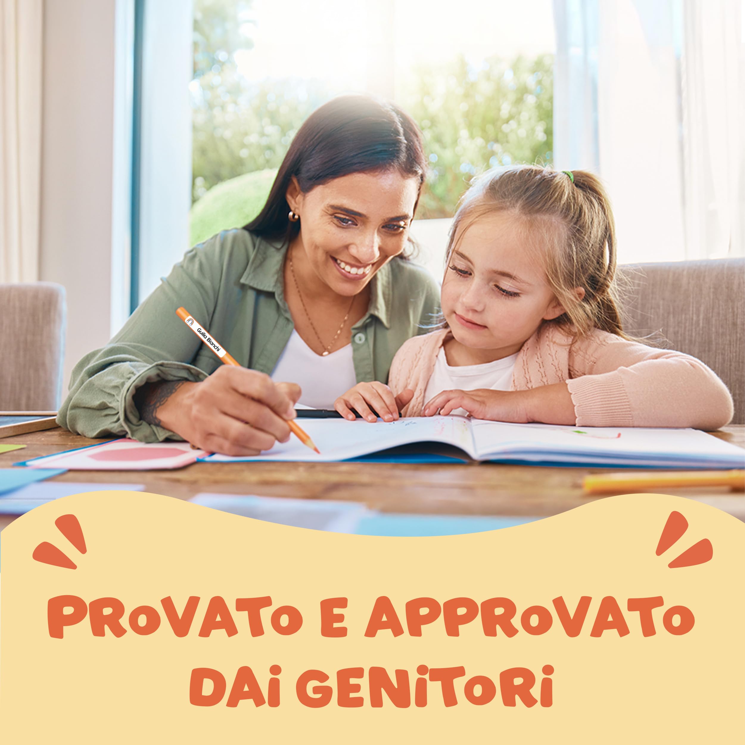 Etichette Adesive Scuola Personalizzate con Nome per Penne, Matite e Vestiti Bambini