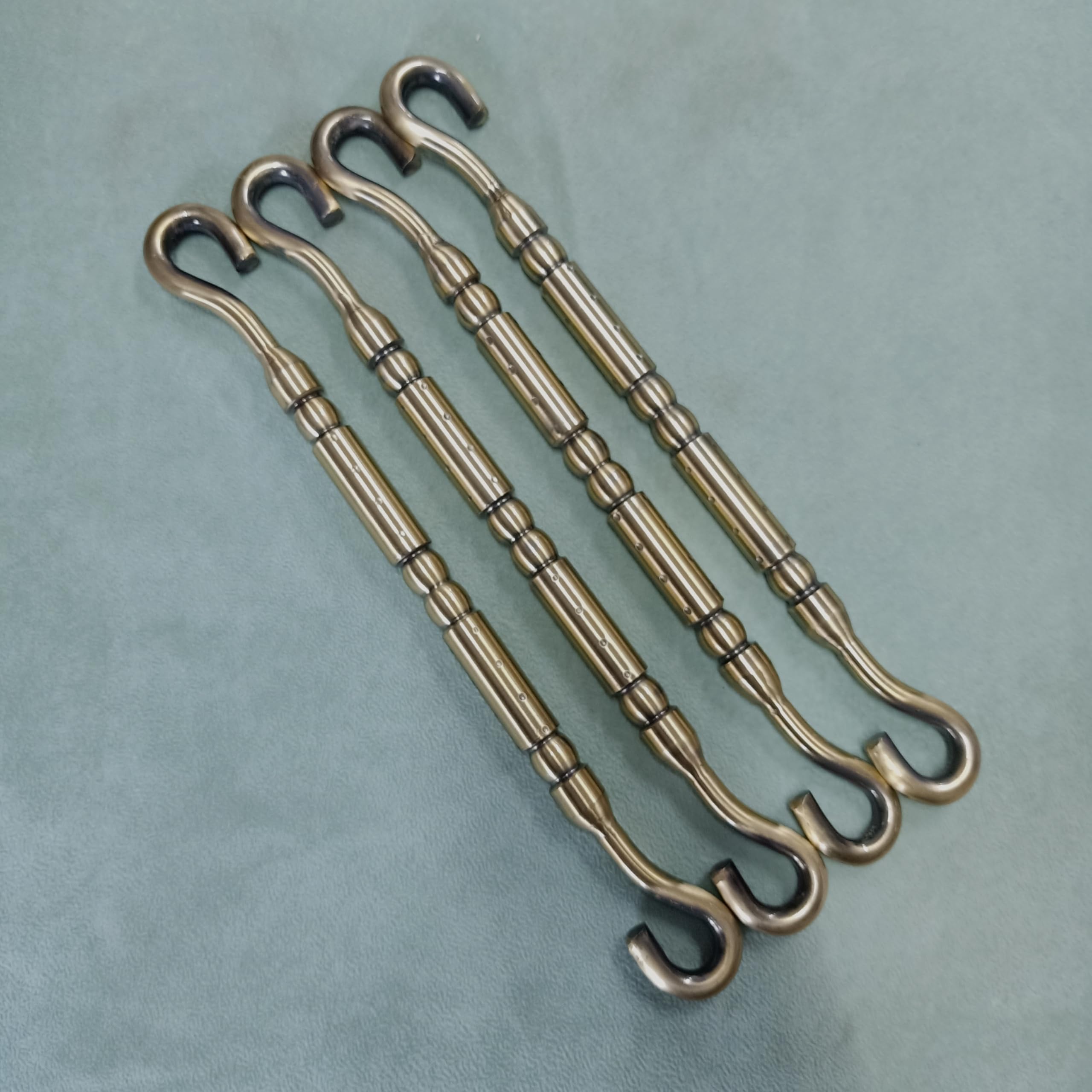 Kkriya Home Decor HI-Grade Quality Life TIME WARRENTY, Extension Rod for Swing Hammock Patio. Antique Finish Pure Stainless Steel Brass 16MM Rod with Capacity of 1000KG. (Swing Rod, 2, Piece) 3