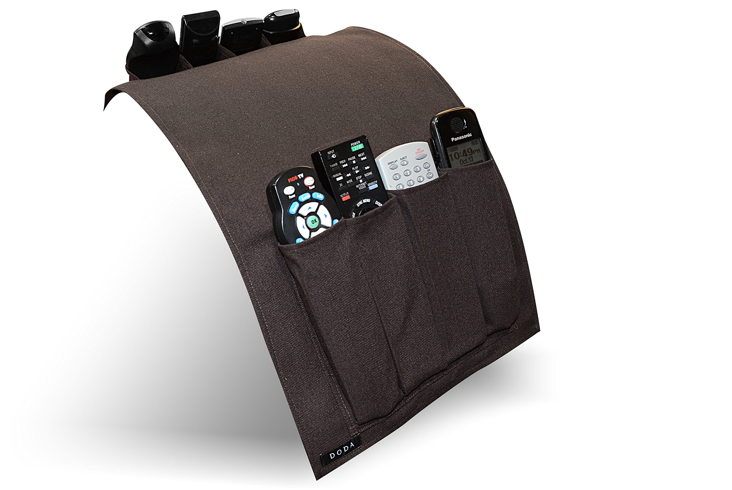 Remote Control Organizing Holder - Caddy Sidekik R (Coffee Brown)