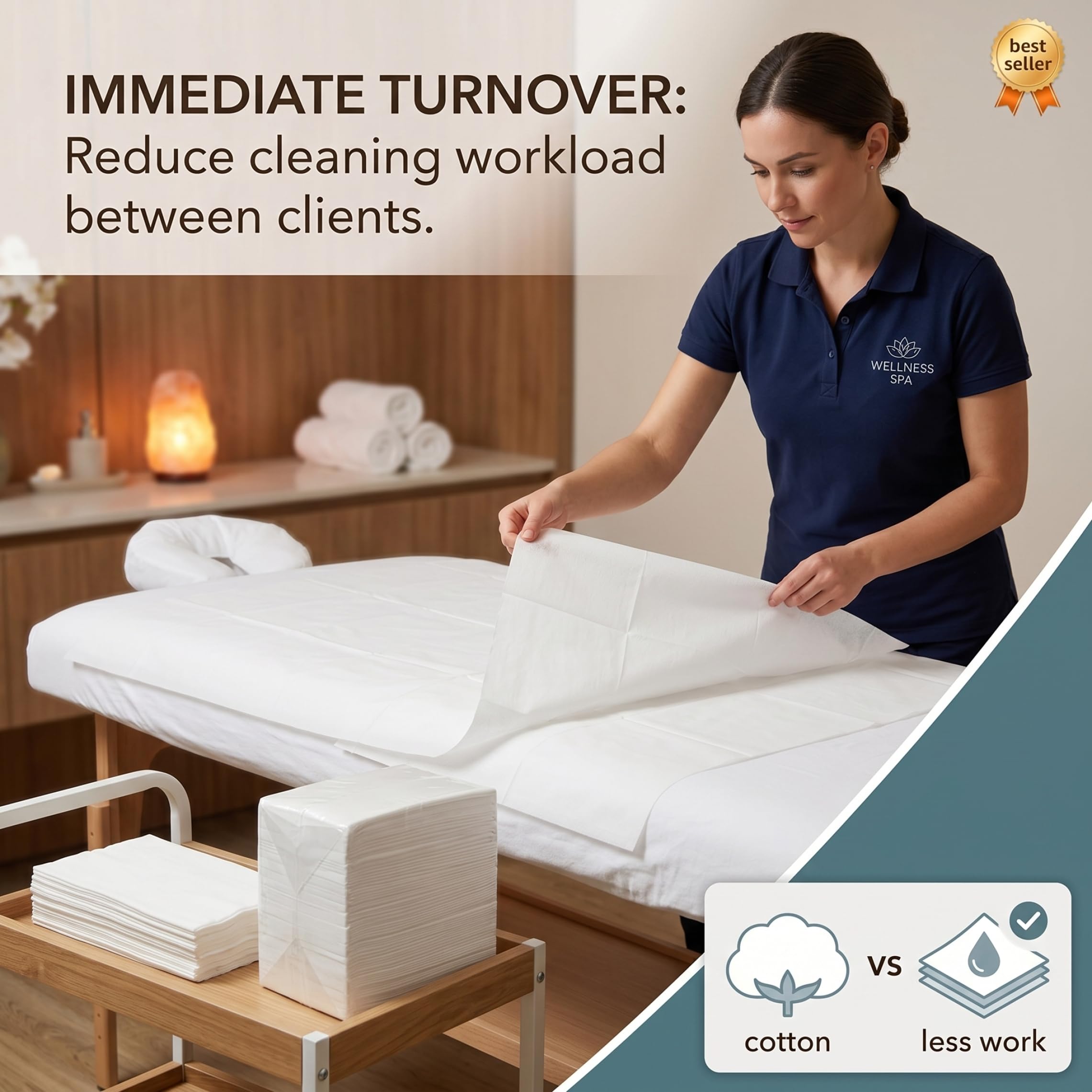 100 Sábanas Desechables, Funda de Cama de Masaje Impermeable a Prueba de Aceite con Sábanas No Tejidas con Orificio para la Cara para Salón de Belleza Spa, 31.5x71 Pulgadas, Desechables