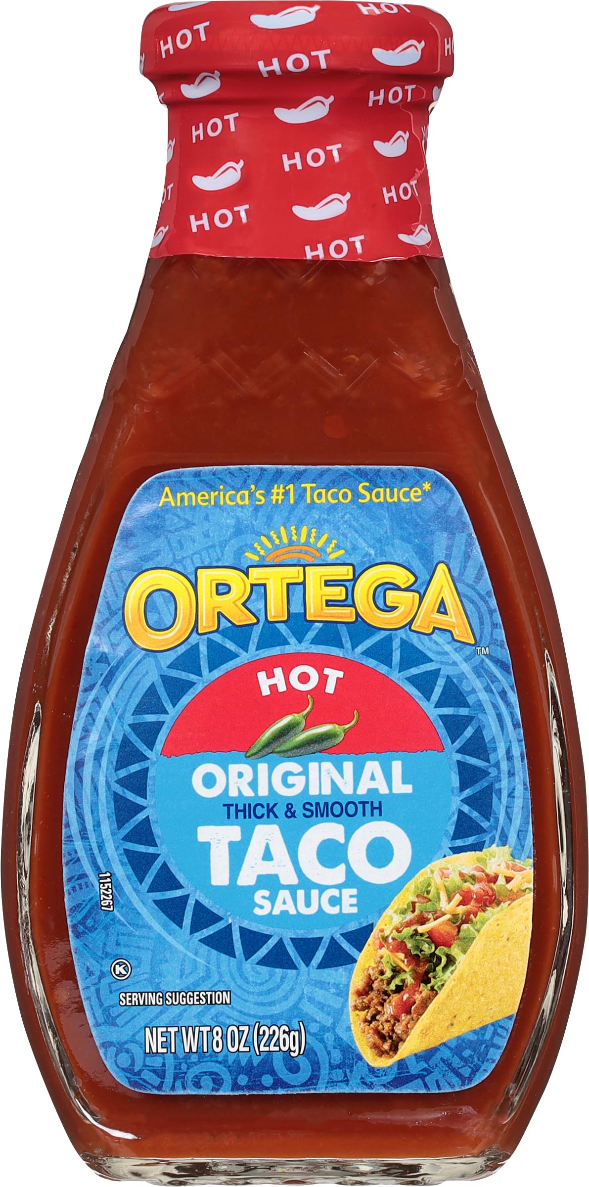 Original Taco Sauce, Hot, 8 Ounce