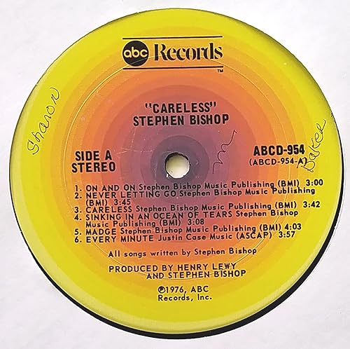 Miniatura 5 de Stephen Bishop - Careless - ABC Records - ABCL 5201, ABC Records - ABCD 954