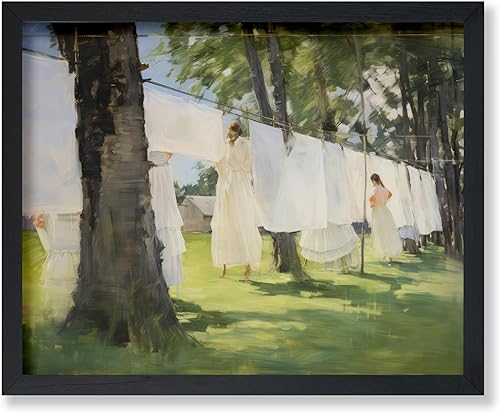 Miniatura 37 de Poster Master Póster de lavandería en línea, impresión retro blanca para lavandería, arte de acuarela, arte impresionista, arte de lavandería, arte