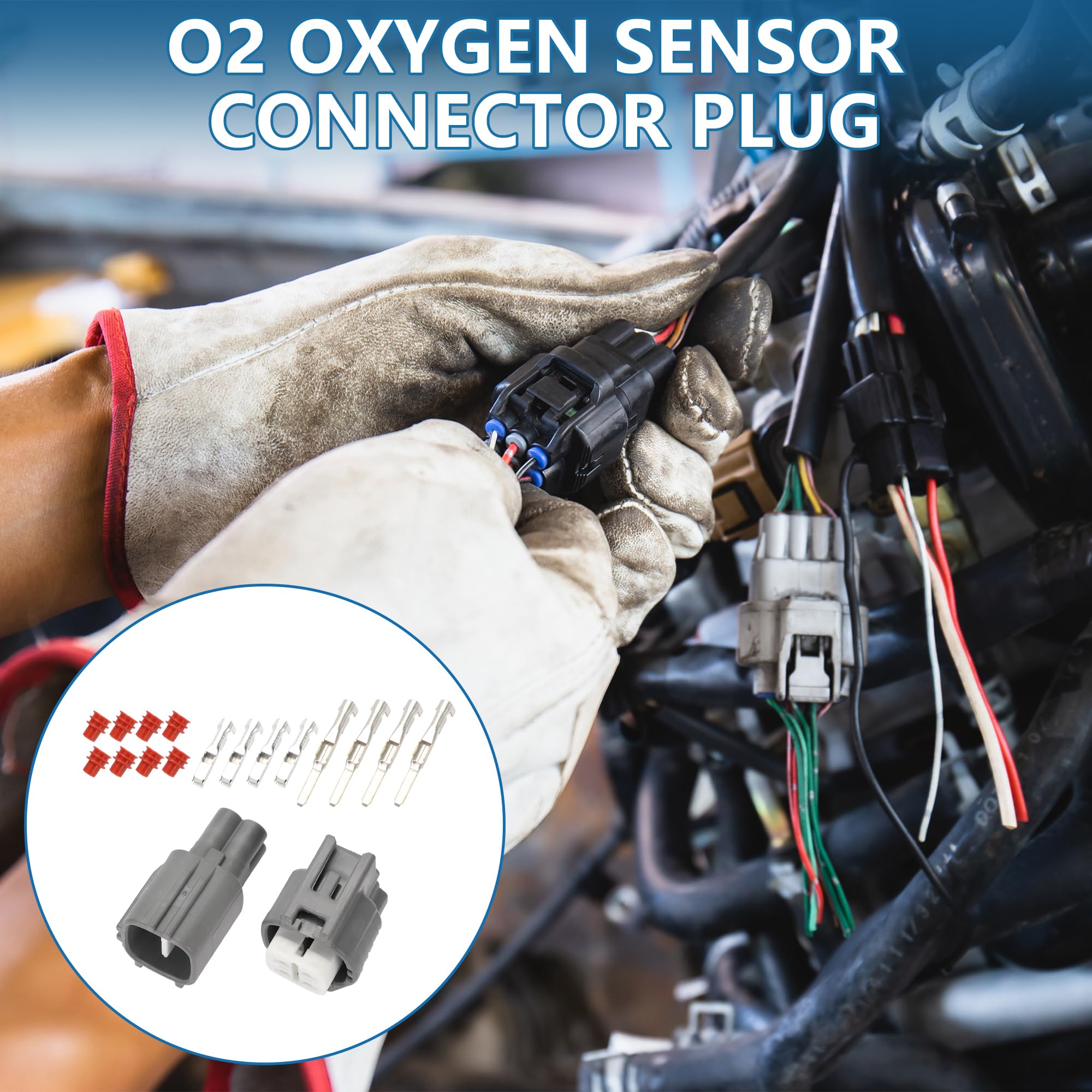 Amazon.com: A ABSOPRO 4 Pin O2 Oxygen Sensor Connector Plug No  