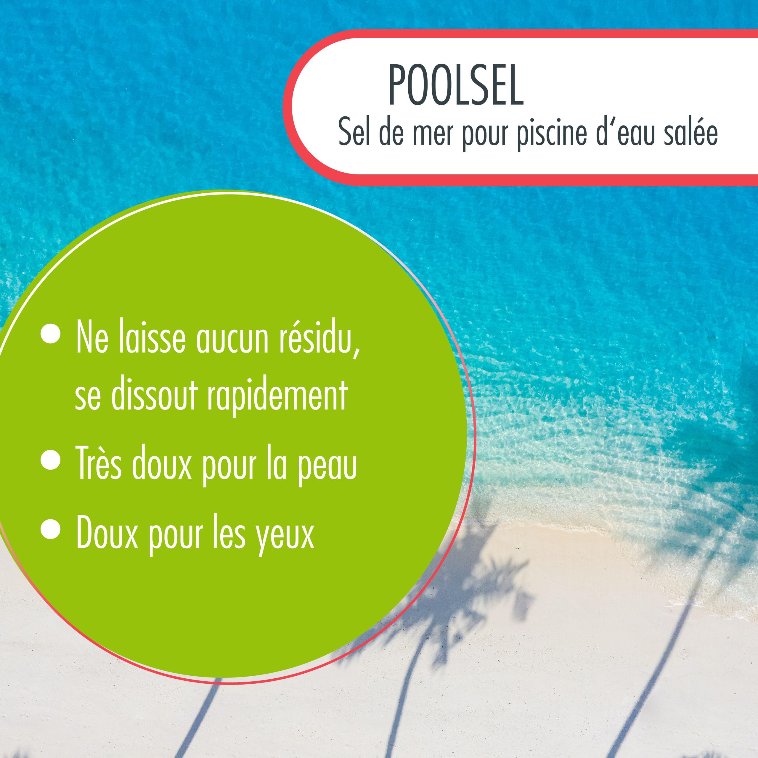 12 x 25 kg POOLSEL Meersalz für Salzwasserpools