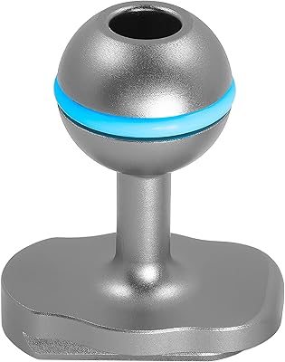 KONDOR BLUE Mini Quick Release to Ball Head for Magic Arms, Friction Arms, Israeli Arms, Camera Tripod, Gimbal, Video Monitor, Flash Bracket, Stabilizers | Space Gray