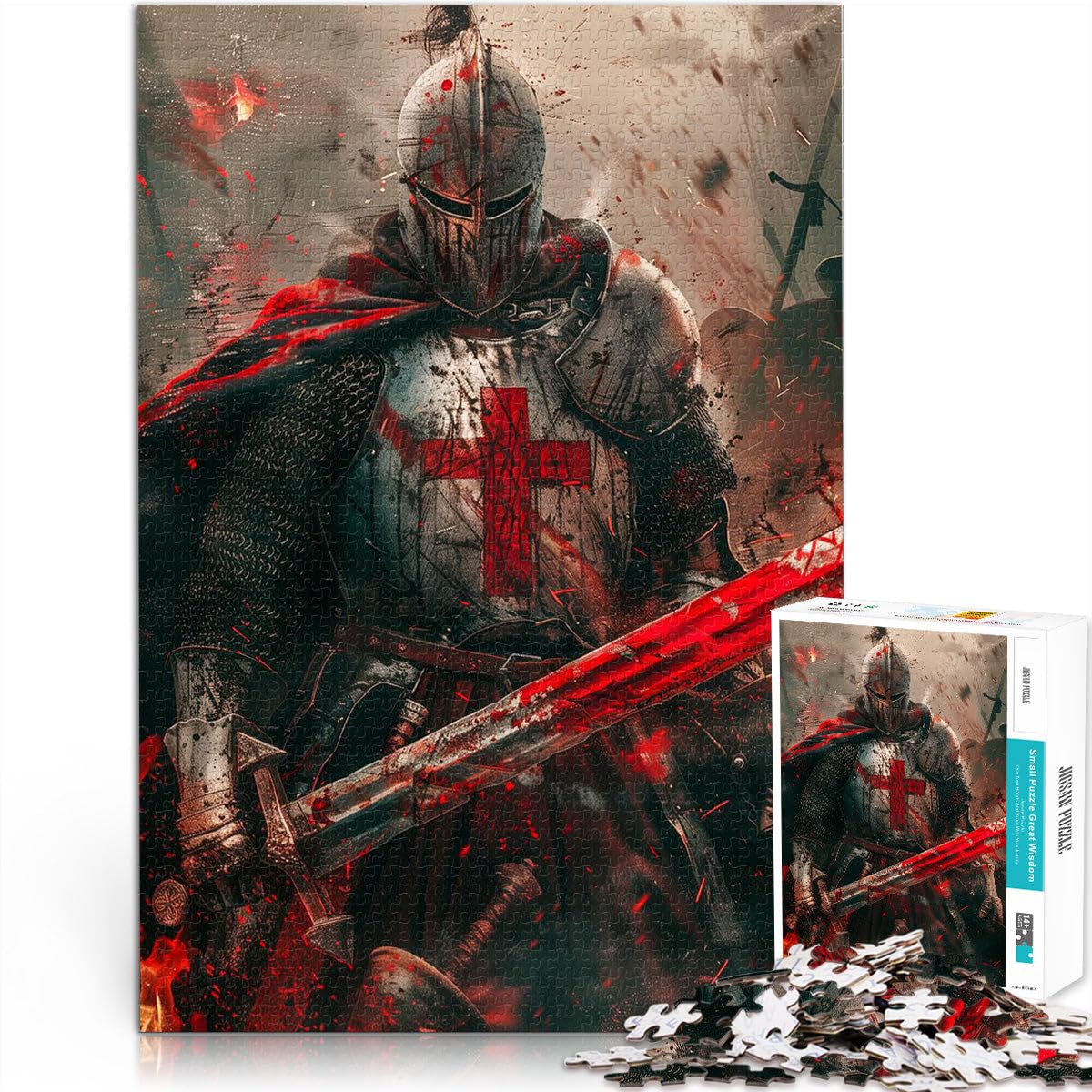 teenagers 1000 Pieces Puzzle Crusade Conquest Interessante Stressreduzierung Angebot als Geschenk für die ganze Familie38x26cm