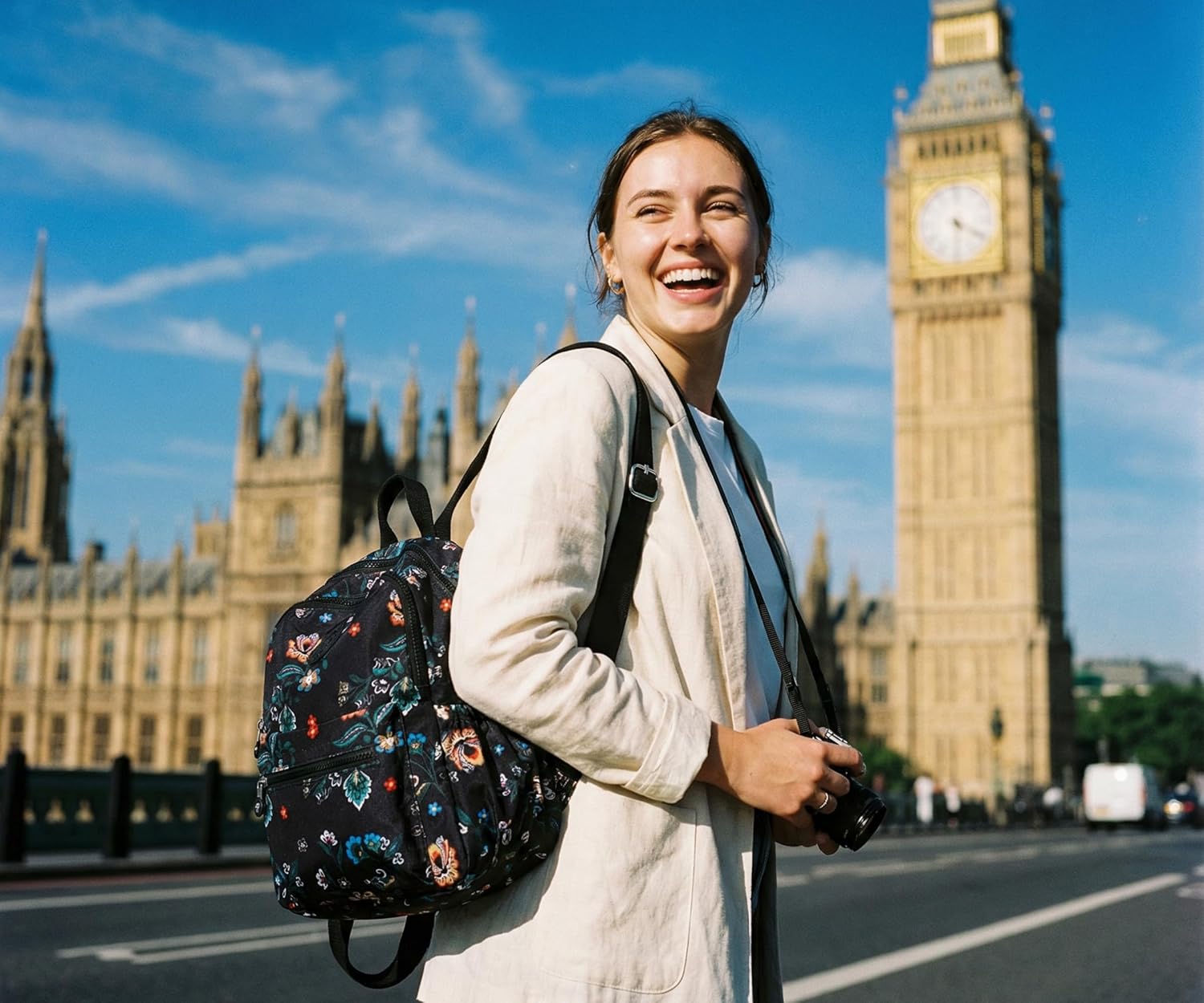 Mini Backpack Purse for Women,Small Nylon backpacks for Ladies Backpacks Women Anti Theft Travel Bag (Flower) - Image 6