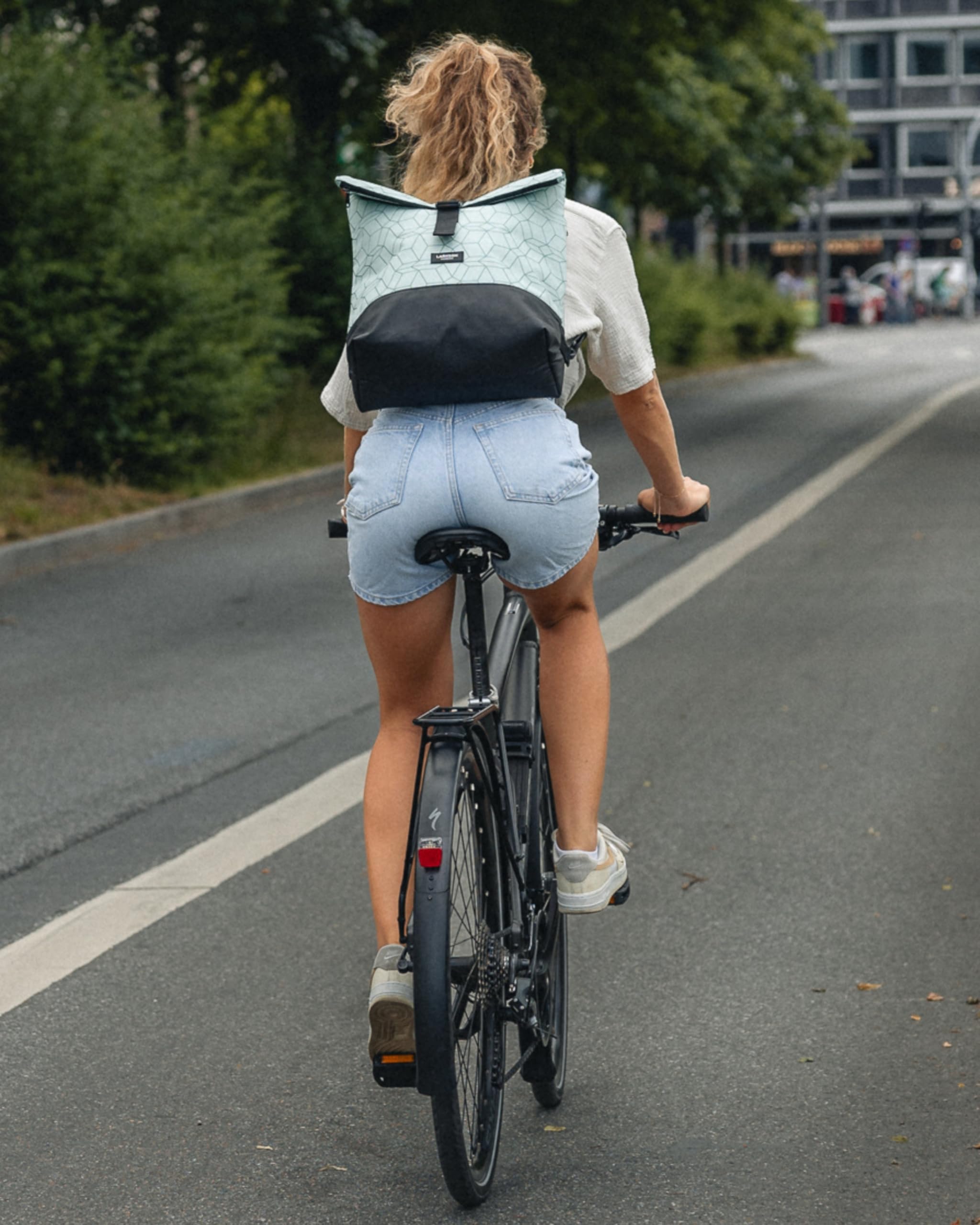 LARKSON Sacoche Vélo Menthe - Tammo Bike - Sac à Dos Multifonctionnel 2 en 1 & Sacoche Arrière Bicyclette - Hydrofuge