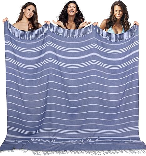 Miniatura 10 de Manta de playa turca gigante y delgada, tamaño extragrande, extra grande, extra grande, extra grande, extra grande, para exteriores, accesorios de