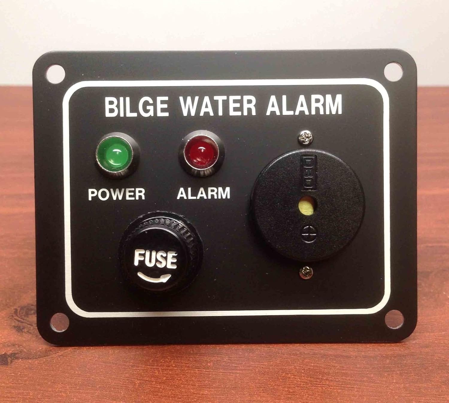 Marine Boat Bilge Alarm Pump Switch Aluminum Plate 3.25" by 2.5" LED Indicators