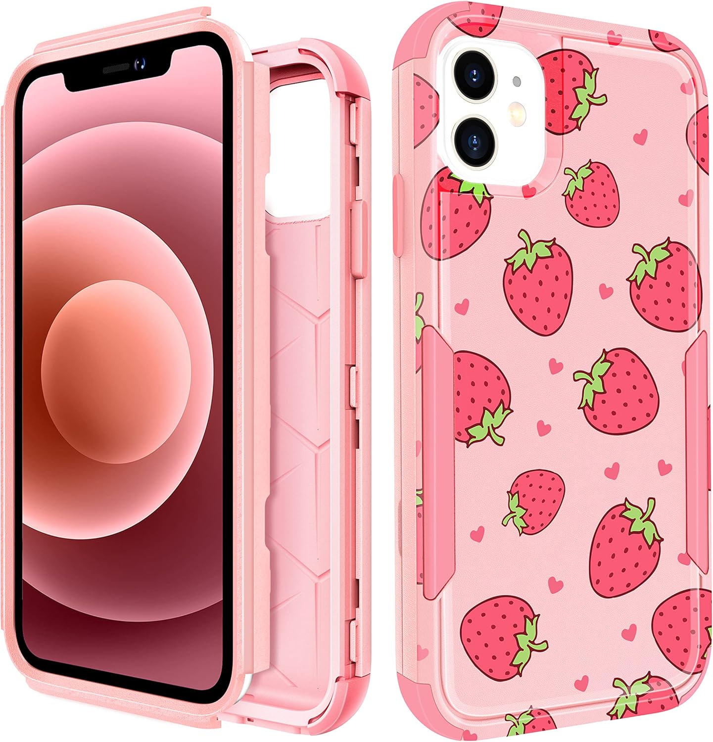Plakill for iPhone 11 Protective Case Designer Strawberry