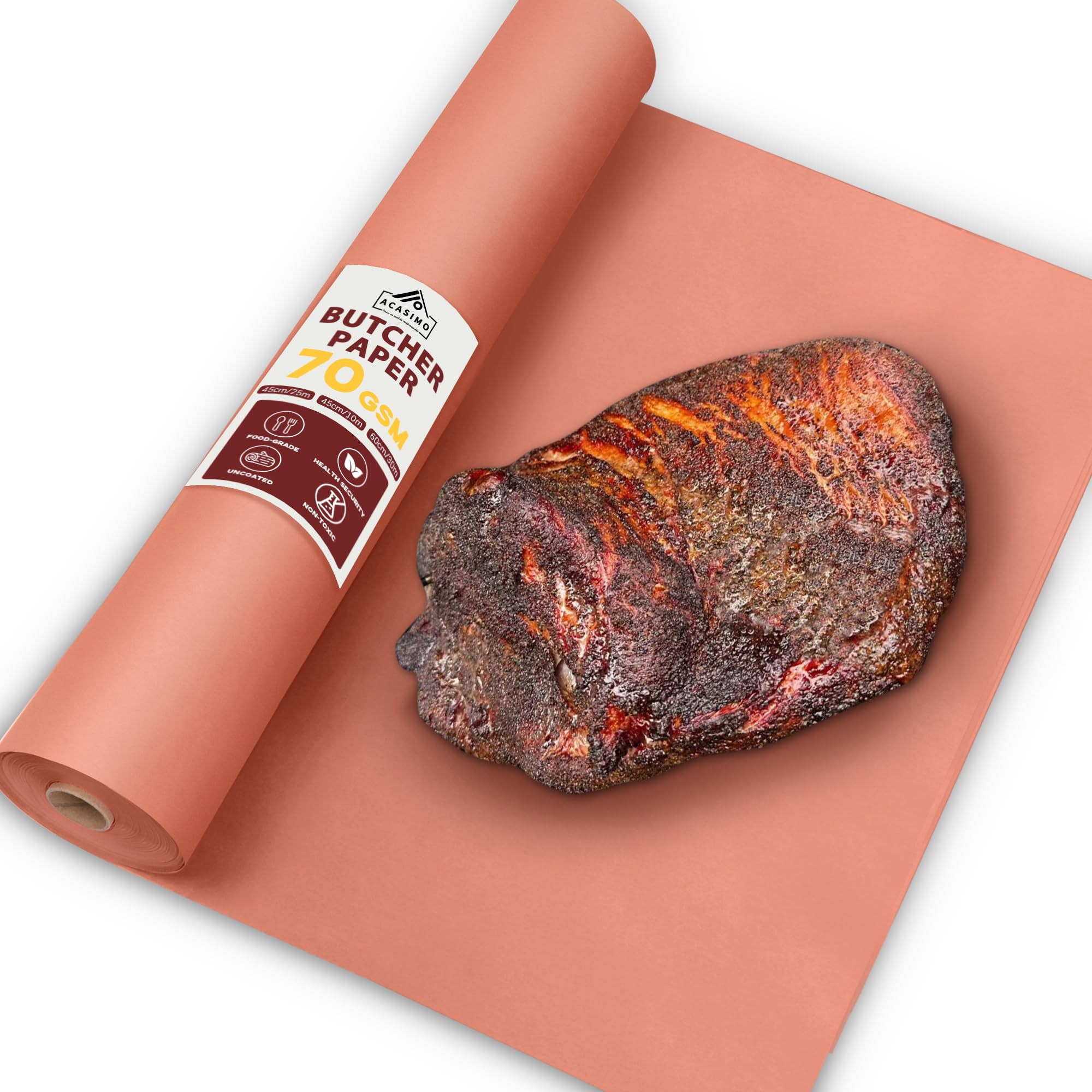 HOLY SMOKE® USA Butcher Paper 44 cm x 28 m Rolle - Metzgerpapier zum Grillen für saftiges