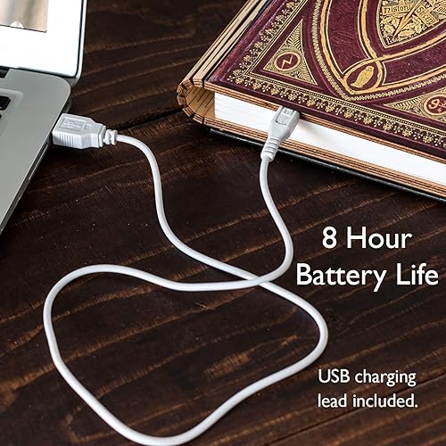 Miniatura 7 de Harry Potter - Lámpara de lectura plegable de 360 grados con temática de hechizos, luz nocturna, escritorio, mesita de noche o luz de viaje.