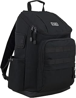 FUEL Multi-Pocket Cargo Backpack with High Capacity Top-Loader Entry, Black