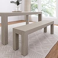 Vista 12 de Plank+Beam Mesa de comedor moderna de 48 pulgadas, para comedor, cocina, oficina en casa, muebles de sala de estar, fácil montaje, cepillo