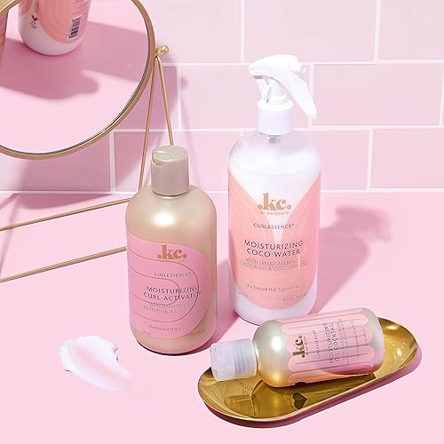 Miniatura 6 de KeraCare Agua de coco, 16 onzas, spray refrescante ligero para el cabello, hidratante e hidratante, con aceite de ricino negro jamaicano y aceite de