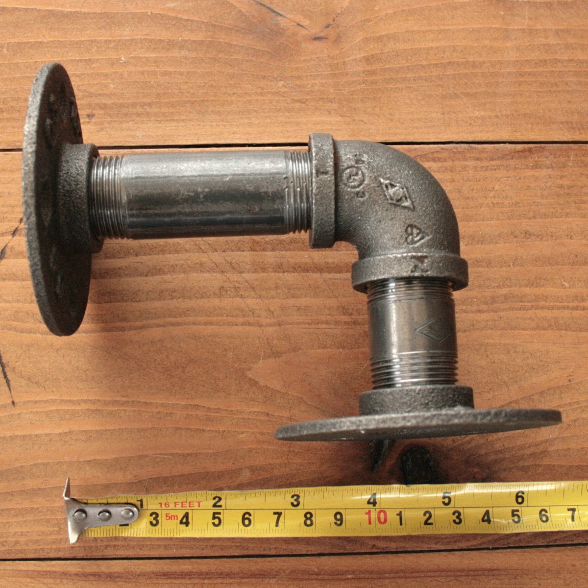 2 Unids 3/4 Inch Estante De Hierro Soporte Brida Industrial Soporte De Tubería 13X16Cm