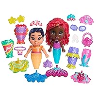 Just Play Set di bambole deluxe Disney Junior Ariel Pop Tails con accessori