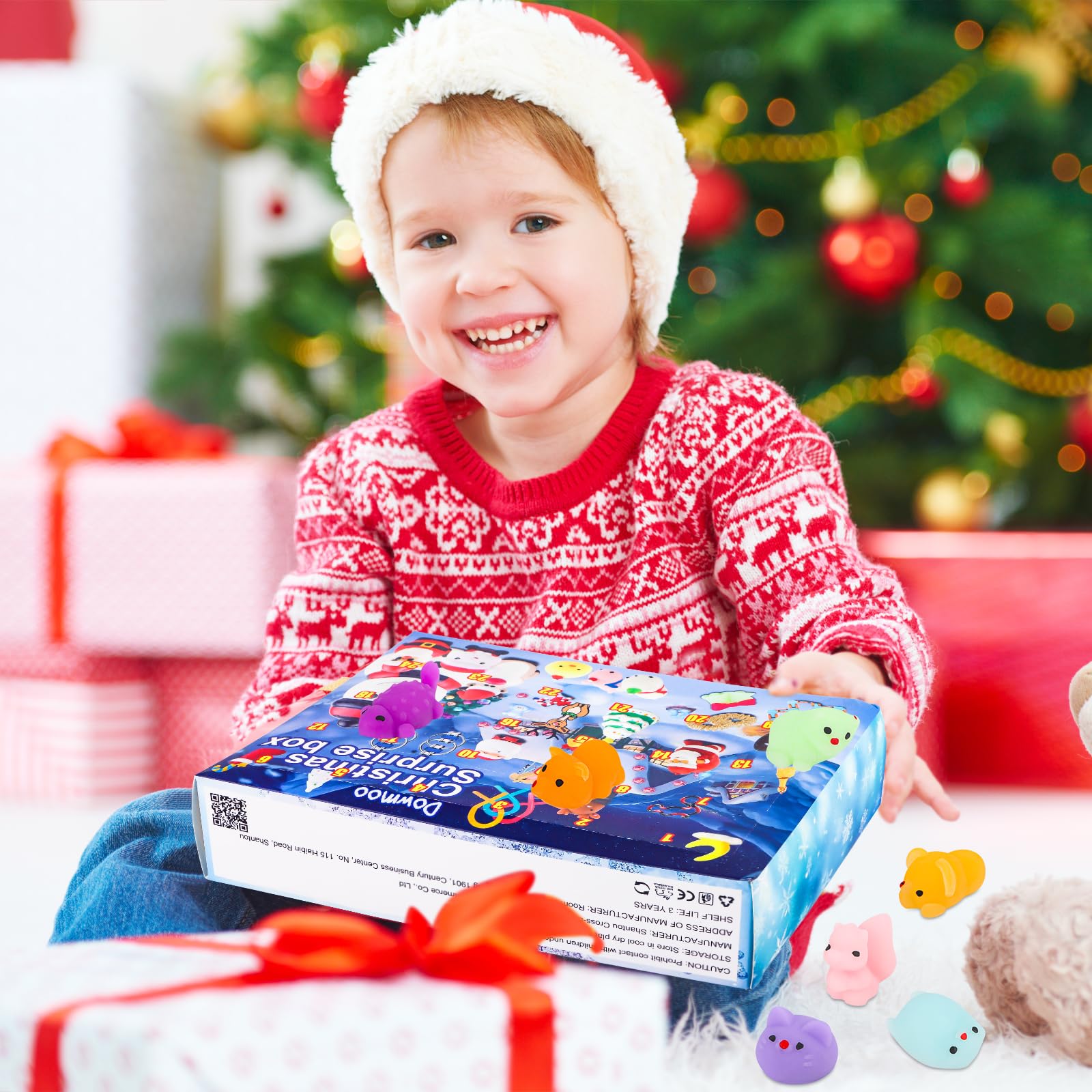 Calendrier De L'Avent 2025 Avec 24 Surprises Pour Enfants - Compte à Rebours De Noël, 24 Cadeaux Miniatures