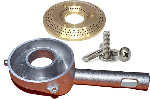 DELTA® Gas Stove Replacement Parts | Mixing Tube with Burner | 3 Screw Fitment 92 MM Jumbo Mixing Tube with Burner Assembly for Glass Top & Fancy…