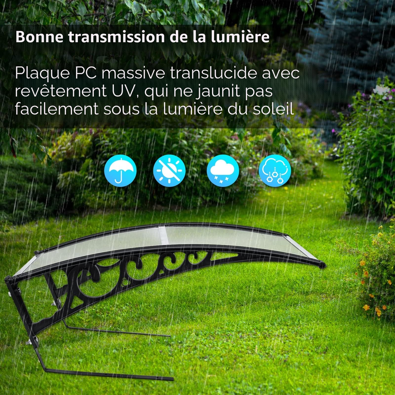 Abri Robot Tondeuse 105 x 85 x 45 cm - Garage Résistant aux Intempéries pour Tondeuse Automatique avec Toit