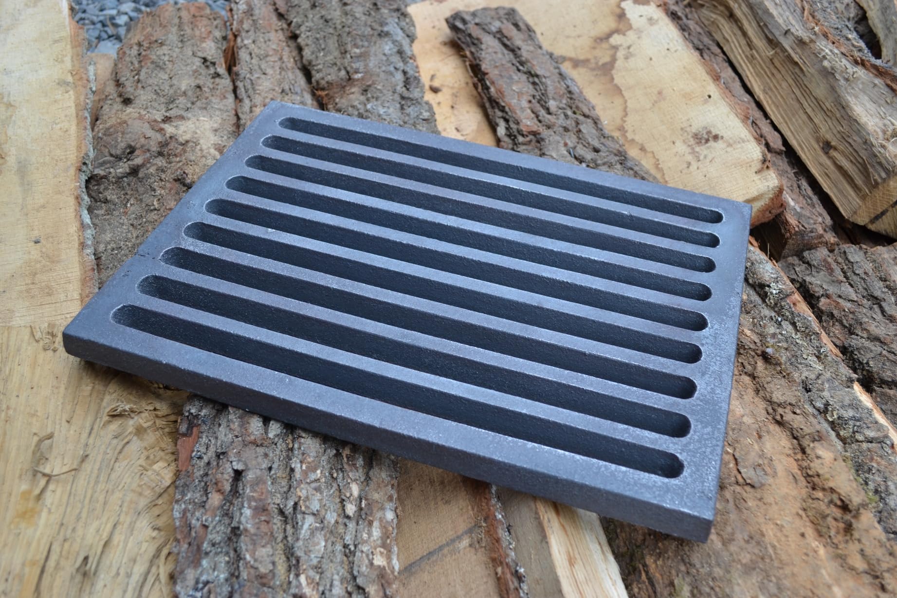 SEZAM 35 x 26 cm (35 x 25,5), robusta e massiccia, griglia per forno, griglia per ceneri in ghisa, diversi diametri, griglia per camino, griglia per stufa, griglia per forno, griglia per braciere