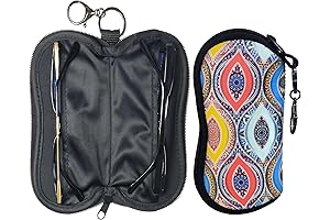 Soft Eyeglass Cases for Two with Keychain
