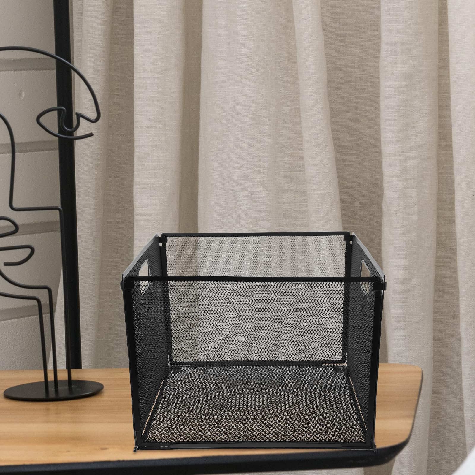 Ciieeo Dateibox Einklappen Organisationskorb Für Kleinigkeiten Wand-aktenhalter-rack Hängender Aktenhalter Aus Netzstoff Hängeregistraturkorb Aktenkorb Büro Metall Groß Finishing-korb